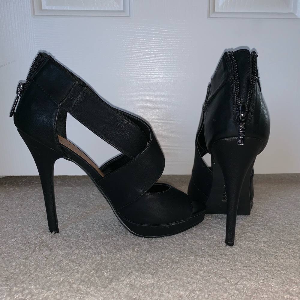 Black stiletto heels